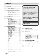 Preview for 2 page of LG F14A8R Series Owner'S Manual