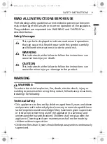 Preview for 7 page of LG F4V709 TSA Series Owner'S Manual