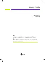 LG F700BJ User Manual preview