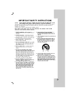 Предварительный просмотр 3 страницы LG FBS162V Owner'S Manual