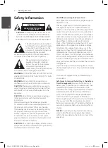 Preview for 2 page of LG First Media ST950I-LN Owner'S Manual