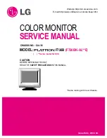 LG Flatron F720B Service Manual предпросмотр