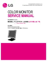 Preview for 1 page of LG Flatron L1510B Service Manual