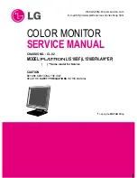 Предварительный просмотр 3 страницы LG Flatron L1510BF Service Manual