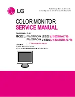 LG FLATRON L1530S Service Manual preview