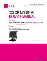 Предварительный просмотр 3 страницы LG Flatron L1710S Service Manual
