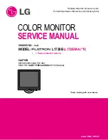 Предварительный просмотр 3 страницы LG Flatron L1720B Service Manual