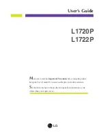 LG Flatron L1720P User Manual preview