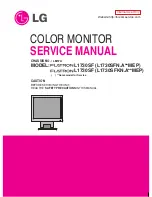 Предварительный просмотр 1 страницы LG Flatron L1730SF (L1730SFKN.A**MEP) Service Manual