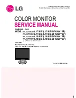 LG Flatron L1750E Service Manual preview