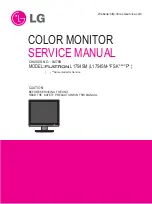 Предварительный просмотр 1 страницы LG Flatron L1754SM Service Manual