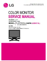 LG FLATRON L1800PM Service Manual предпросмотр