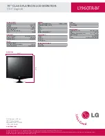 Предварительный просмотр 2 страницы LG Flatron L1960TR-BF Specification Sheet