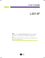 LG FLATRON L2013P User Manual предпросмотр