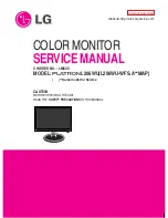 Preview for 1 page of LG Flatron L206WU Service Manual