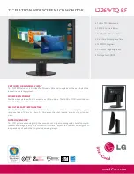 LG Flatron L226WTQ Specifications предпросмотр