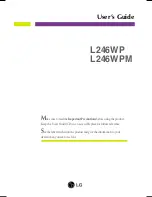 LG Flatron L246WP User Manual preview