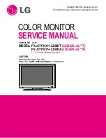 Предварительный просмотр 1 страницы LG Flatron L3020T Service Monitor