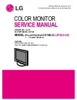 LG Flatron LB782G Service Manual предпросмотр