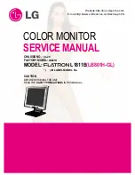 LG Flatron LB801H-GL Service Manual предпросмотр