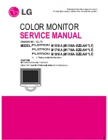 Предварительный просмотр 3 страницы LG Flatron M1510A (M1510A-BZB.AN**LF) Service Manual