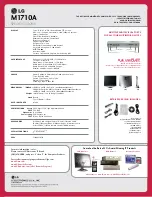 Preview for 2 page of LG FLATRON M1710A Specifications