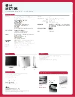 Preview for 2 page of LG FLATRON M1710S Specifications