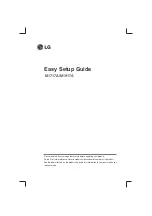 LG Flatron M1717A Easy Setup Manual preview