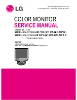 Preview for 1 page of LG Flatron M1717A Service Manual