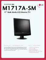 Preview for 1 page of LG Flatron M1717A Specification Sheet