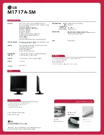 Preview for 2 page of LG Flatron M1717A Specification Sheet