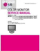 Preview for 1 page of LG Flatron M198WA Service Manual