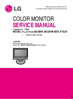 LG Flatron M228WA Service Manual preview