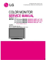 Preview for 1 page of LG Flatron M3200C Service Manual