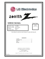 LG Flatron MU-60PZ10B Service Manual предпросмотр