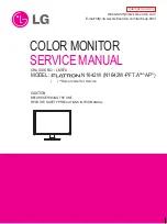 Предварительный просмотр 1 страницы LG Flatron N1642W Service Manual