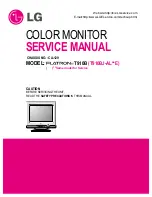 Предварительный просмотр 1 страницы LG FLATRON T910BJ Service Manual