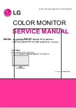 Предварительный просмотр 1 страницы LG Flatron W2243T Service Manual