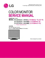 Предварительный просмотр 1 страницы LG FLATRONL1515S(K) Service Manual