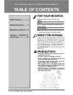 Preview for 2 page of LG Floor Standing Type Air Conditioner Owner'S Manual