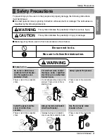 Preview for 3 page of LG Floor Standing Type Air Conditioner Owner'S Manual