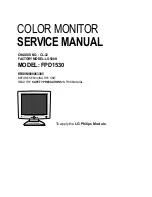 LG FPD1530 Service Manual preview