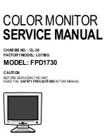 LG FPD1730 Service Manual предпросмотр