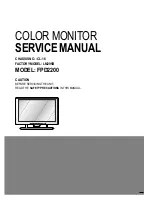 Preview for 1 page of LG FPD2200 Service Manual