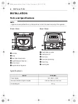 Preview for 8 page of LG FT015V9BL Owner'S Manual