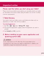 Preview for 9 page of LG G Pad 8.3 User Manual