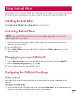 Предварительный просмотр 39 страницы LG G WatchR W110 User Manual