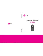 LG G1610 Service Manual предпросмотр