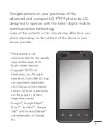 Preview for 3 page of LG G2x P999 User Manual