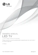 Предварительный просмотр 1 страницы LG G3 series Owner'S Manual